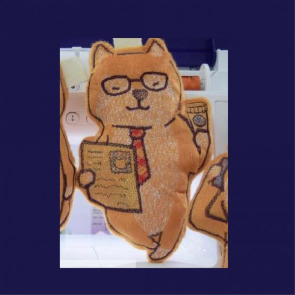 AutoSewing :  Salaryman Shiba  Key Chain Act 1